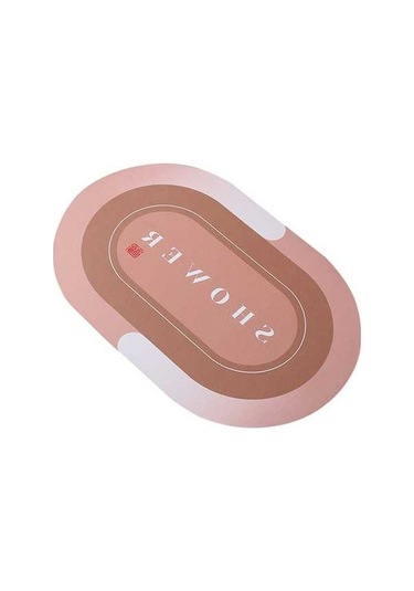 Pazly 16x24 İnç Yumuşak Oval Diatom Banyo Halısı, Kaymaz, Hızlı Kuruyan, Makinede Yıkanabilir, Sarı Sarı