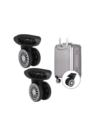 Geeroyoo A60 Modeli Valiz Tekerlekleri - Sessiz, Dayanıklı Pp+pet Malzeme, Kolay Kurulum, 2 Adet Tekli Paket Tamir Ve Bakım İçin