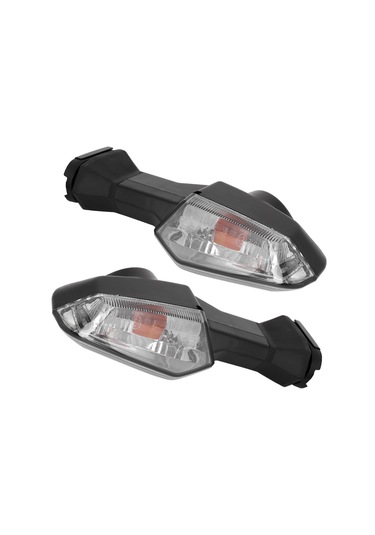 Yaozixa Kawasaki Nınja Z Serisi Motosiklet Led Sinyal Lambaları İkili Set - Fumeli Siyah, Yüksek Parlaklık, Dayanıklı Abs Malzeme, Enerji Tasarruflu