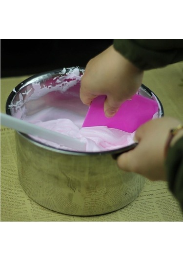 Hamur Kesici Kek Ekmek Dilimleme Pişirme Kek Bıçağı Spatula 16z Gül Kırmızı 3 Adet/Takım