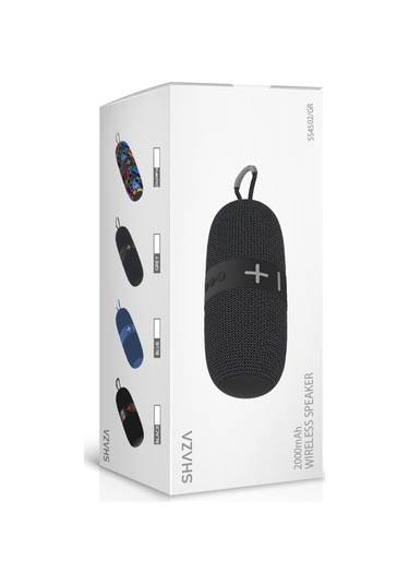 Shaza SS4502/GR 16W Ekstra Bass Dahili Mikrofon Aux Sd Kart Usb Girişli Wireless HoparlöR