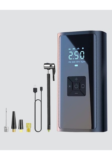 Bfs Kablosuz Dijital Lastik Şişirme Pompası Led Işıklı 80w