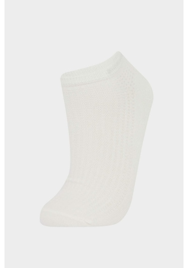 DeFacto Kadın 5'li Pamuklu Patik Çorap F5431AXNSKR1