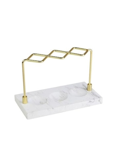 Willowhaven 18cm Paslanmaz Çelik Diş Fırçası Tutucusu & Diş Macunu Standı 2 Adet Beyaz Gri