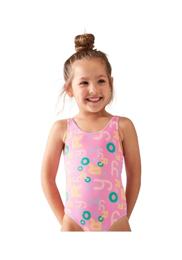 Roxy Erlx103093 Funny Bambino One Piece Kız Çocuk Mayo Pembe