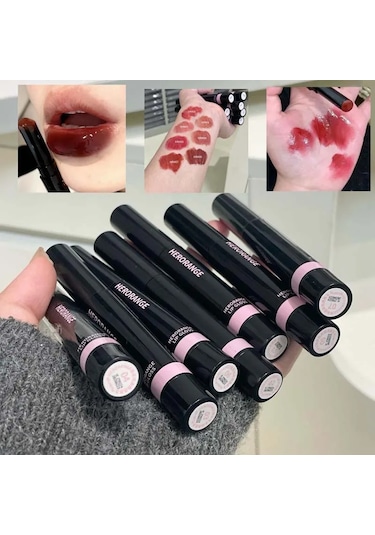 Mirror Glass Jelly Solid Lip Gloss Peach Lipstick Hydrating Clear Water Lip 05 1.8g Pembe