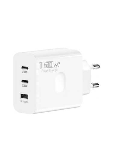 Schitec SR40 160 W 2xType-C + USB-A Quick Charger 5.0 Şarj Cihazı