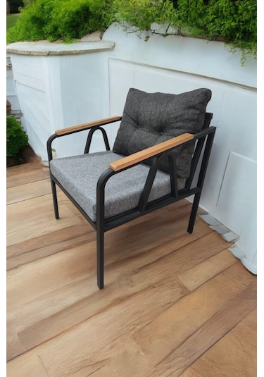Pimango Pi Angel Demonte Metal Tekli Bahçe Mobilyası Antrasit - Gri 60 x 60 Antrasit  - Gri