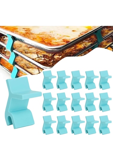 Tepsi İstifleyiciler İstifleme Tutucu Raf Mutfak Eşyaları Tepsi İstifleyici Mavi