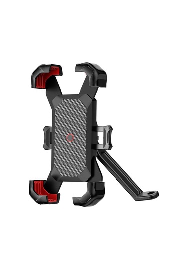 Ayarlanabilir Motosiklet Telefon Braketi Kolay Sürüm Destek Tutsarı Kelepçesi Hızlı Tıklama/departman Tutucu Aksesuar Mavi - Beyaz