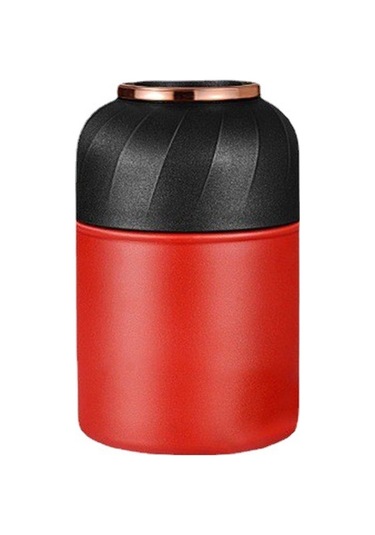 Hallow-850ml Büyük Kapasiteli Bebek Maması Kavanozu Paslanmaz Çelik Kırmızı