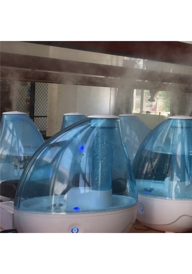 Yatak Odası İçin Ultrasonik Soğuk Sis Nemlendirici, Fısıltı Sessizliğinde Ab Fişi Mavi