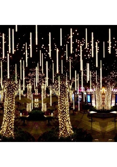 Besthome1 Renkli Meteor Yağmuru Led Ağaç Işığı - Su Geçirmez 8 Adet Paket Ev Dekorasyonu İçin Diğer