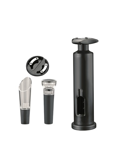 Şarap Şişe Açacağı, Büküm Tipi Şarap Mantar Açacağı, Siyah Siyah