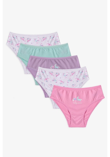 Penti Renkli Kız Çocuk Lovely Pamuklu 5'li Slip Külot