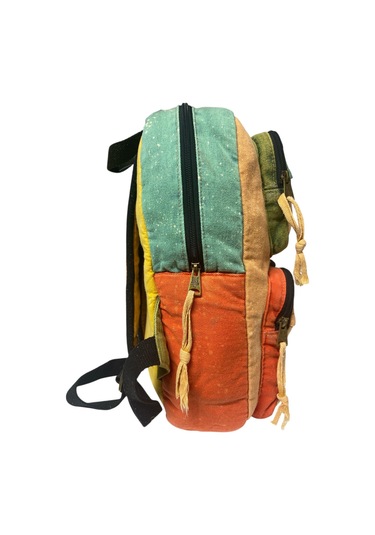 Kaliteli Tek Bölmeli Vintage Disayn Günlük Sırt Gezi Okul Seyahat Çantası Jannie Bag 27 Cm X 40 Cm Mavi