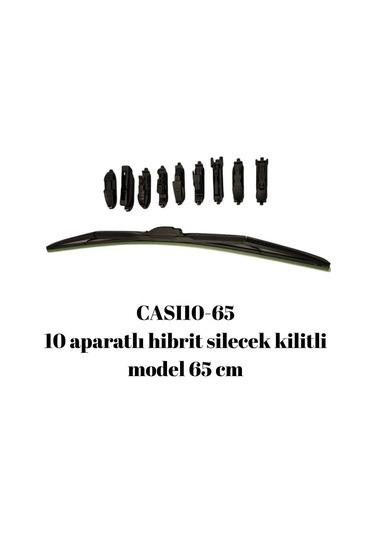 10 Aparatlı Hibrit Silecek Kilitli Model 65 Cm / Cası10-65