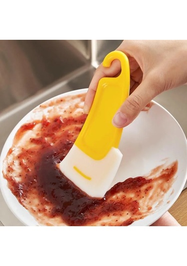 Tenfowee Yüksek Sıcaklığa Dayanıklı Silikon Leğen Tarafı, Yemek Artıklarını Hızlı Temizleyen, Asma Delikli Yıkama Spatulası 1 Adet Sarı Tenfowee Yüksek Sıcaklığa Dayanıklı Silikon Leğen Tarafı, Yemek Artıklarını Hızlı Temizleyen, Asma Delikli Yıkama Spatulası 1 Adet Sarı