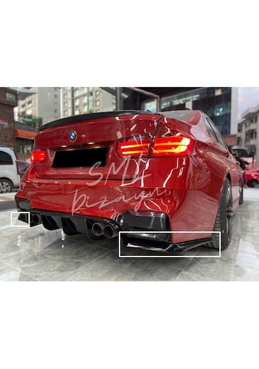 BMW F30-F80 M3 Flap PLASTİK F80 M3 Arka-Tampon-Flap-Bıçak-Lip-Ek