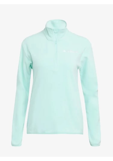 Adidas Jm3118 Multi Essentials 1/2 Zip Fleece Kadın Polar Turkuaz
