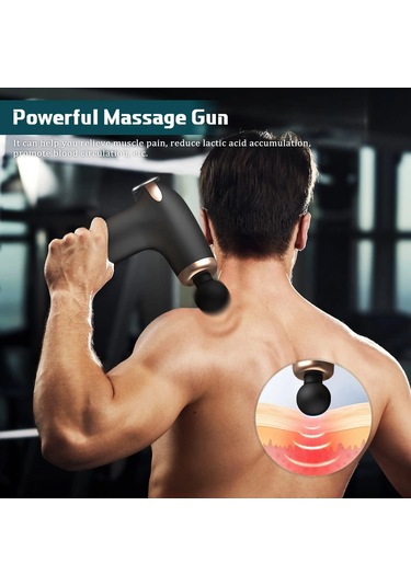 Şarj Edilebilir Küçük Yüz Tabancası Derin Doku Masaj Aleti - 6 Hız Ayarı 5256 Çok Renkli