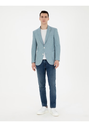 Pierre Cardin Erkek Açık Mavi Ceket 50285244-vr003