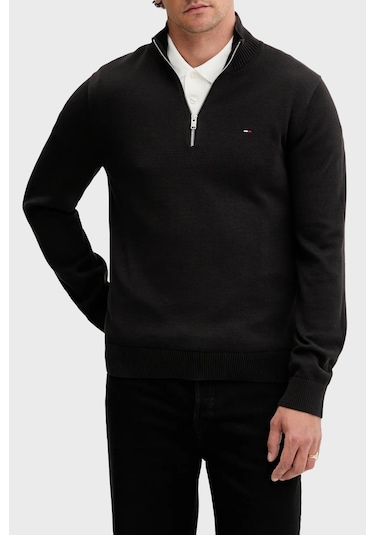 Tommy Jeans Erkek Kazak Dm0dm21654 Bds Siyah Siyah