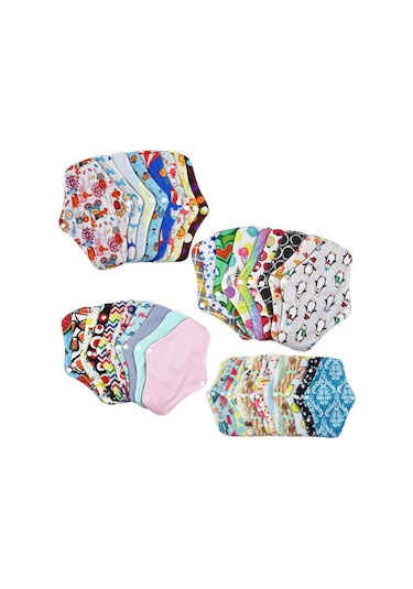 Yvonne Kadın Hijyenik Elyaf Su Geçirmez Regl Pedi Yıkanabilir Yeniden Kullanılabilir