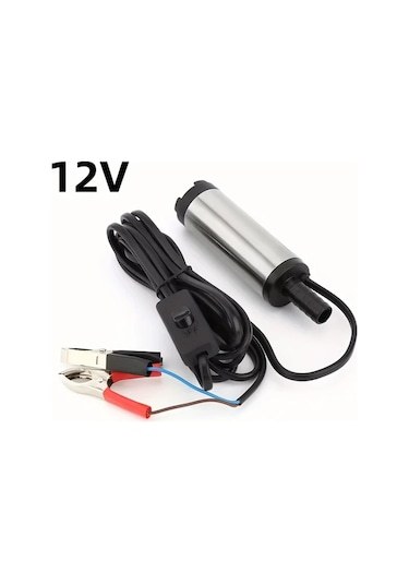 Honeybeeshop 1 Adet 12v 24v 38mm Araç Yağ Değiştirme Yakıt Pompası Elektrikli Dizel Pompa Tekne Kamyon