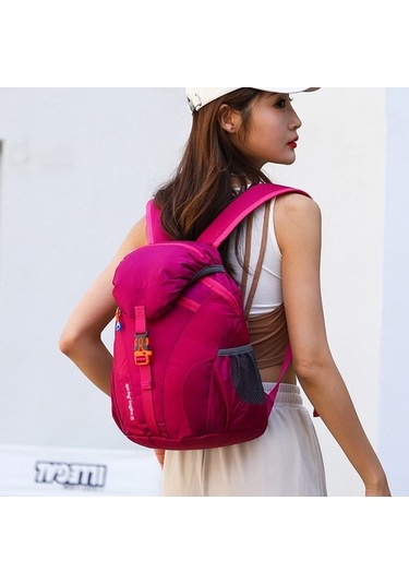 Silkroadselect Khalid Bain Sırt Çantası Eğlence Bisiklet Yürüyüş Spor Sırt Çantası Büyük Kapasiteli Su Geçirmez Açık Dağcılık Çantası Wr9zqq Gri - Kırmızı