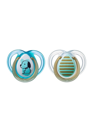Tommee Tippee Moda Emzik Erkek 0-6 Ay + Emzik Askısı-9156 Mavi