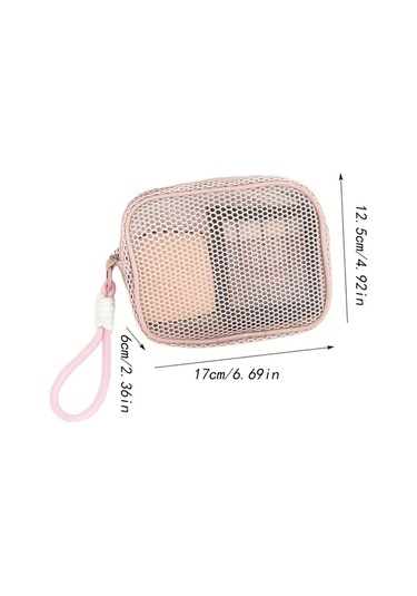 Elmpaly Tofu Blok File Çanta Bilek Kayışlı Büyük Kapasiteli Pastel Renkli Bozukluk Cüzdanı