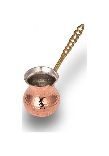 Turna Bakır Eylül Cezve 1 No 2 Fincan Makine Dövme Kırmızı Turna