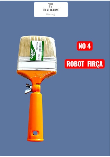 3lü Profesyonel Boyacı Seti Büyük Boy Tava Ve Rulo Robot Fırça Duvar Tavan Vb. Boyama Alanı