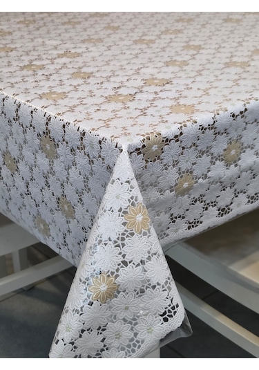 Ithal Pvc Muşamba - Desenli Silinebilir Masa Örtüsü 07nl62 Kahverengi
