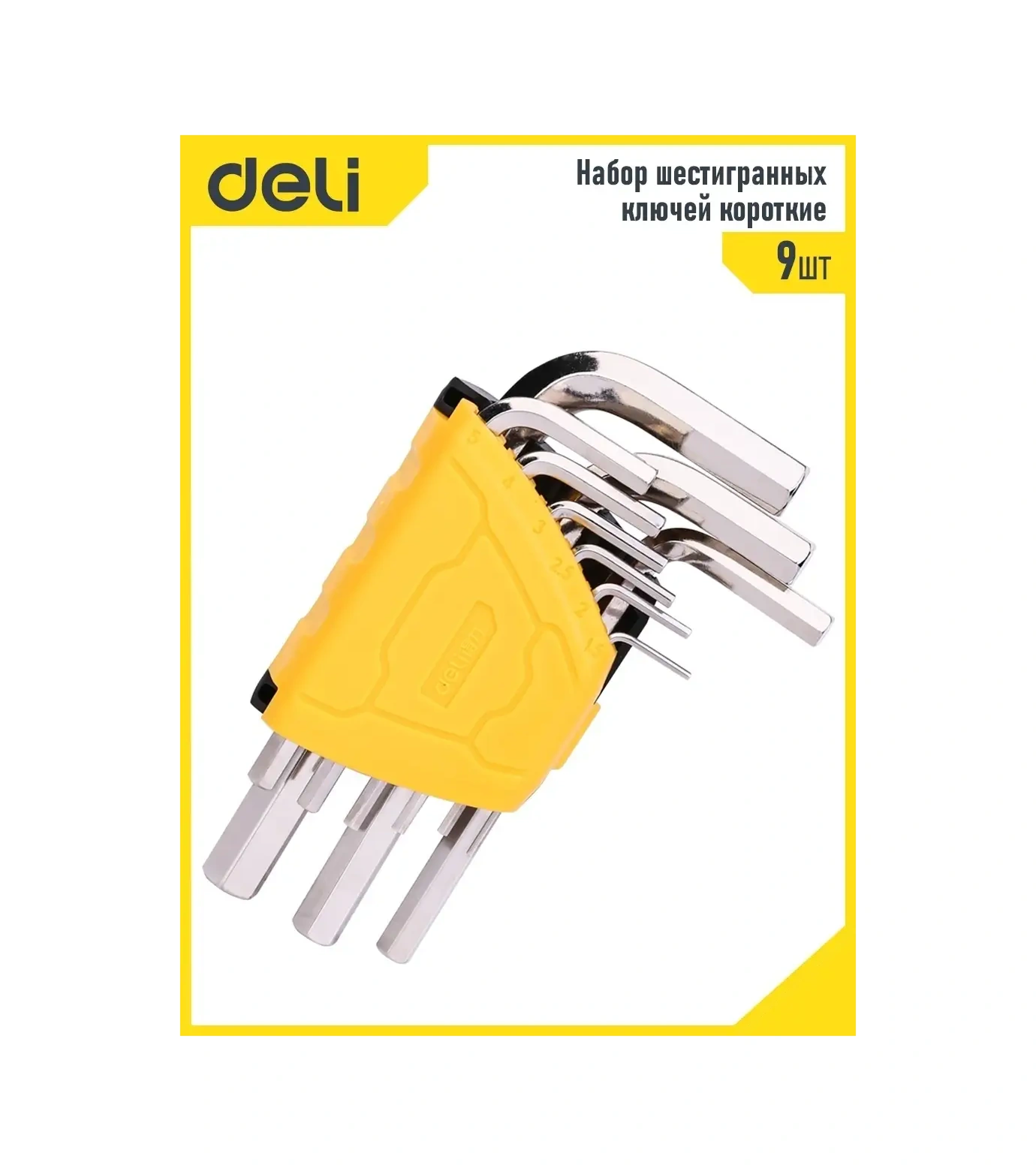 Delitools 1,5-10mm Cr-v Altıgen Anahtar Seti 34303413