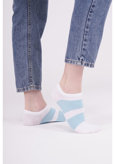 3 Çift Kadın Patik Çorap Çok Renkli