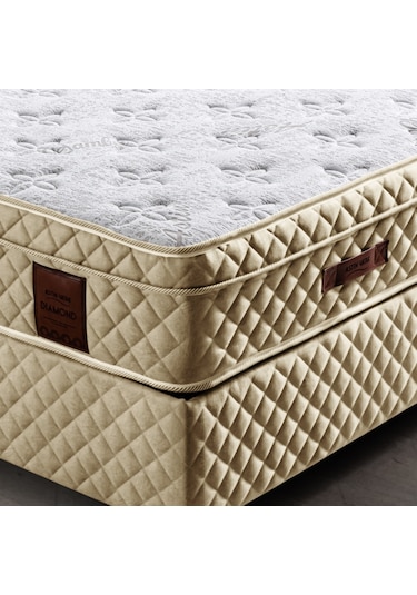 Setaymobilya Ortopedik Yatak,  Diamond Bej Ortopedik Yaylı Yatak