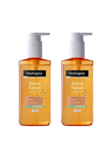 Neutrogena Sivilce Karşıtı Yüz Temizleme Jeli 200 ML x 2