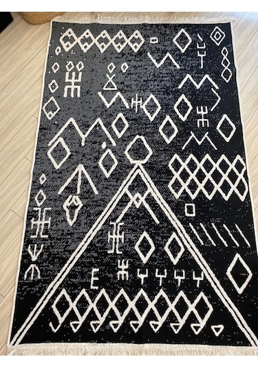 Kilim Çift Taraflı Pamuk Dokuma İskandinav Kilim