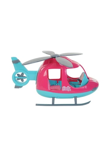 Farbu Oyuncak 46 CM Büyük Sally'nin Helikopteri Pembe-Turkuaz
