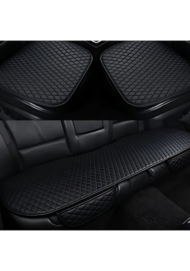 Fiat Linea Uyumlu Deri Kapitone Koltuk Minderi Koruma Kılıfı 3 Lü Set