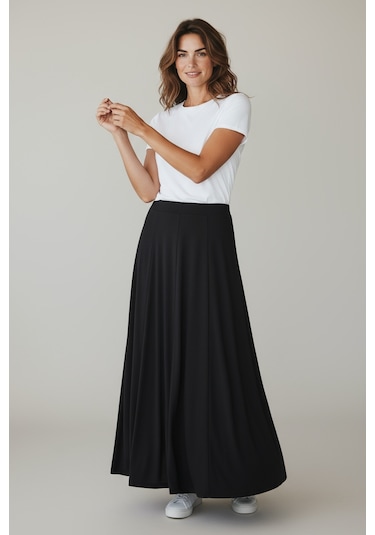 Kadın Beli Lastikli Kalın Kışlık Balık Etek Lacivert