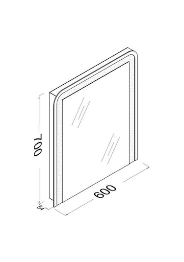 Isvea - Eleganza 60 Cm Ledli Ayna Outlet - 22lg4000060ı- 6438248
