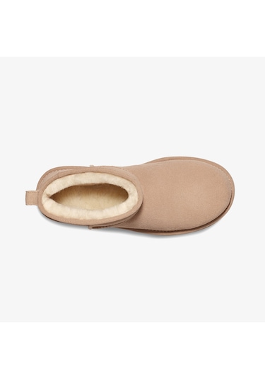 Ugg Classic Ultra Mini Platform Kadın Krem Bot Düz 1135092 Krem