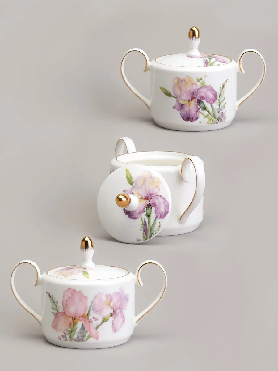 Lefard 350 Ml Kapaklı Şekerlik "ırises" 145724583 Beyaz