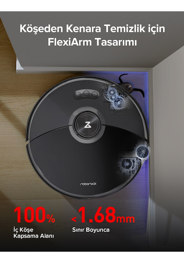 Roborock S8 MaxV Ultra Akıllı Robot Süpürge Siyah