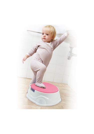 7173 Dolu Lazımlık Adaptor Basamak 3IN1 -Pembe