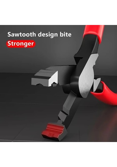 Willowhaven Kırmızı Çok Amaçlı Pense: Pas Sökme, Kaymaz Vidalama, Tel Kesme Ve Sıyırma, İnşaat Ve Tamir