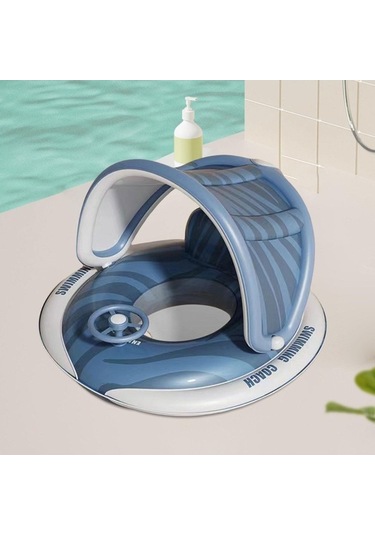 Ganzhoushop Bebek Yüzme Havuzu, Mavi Küvet Suntek Yüzer Aksesuarları Mp Mavi